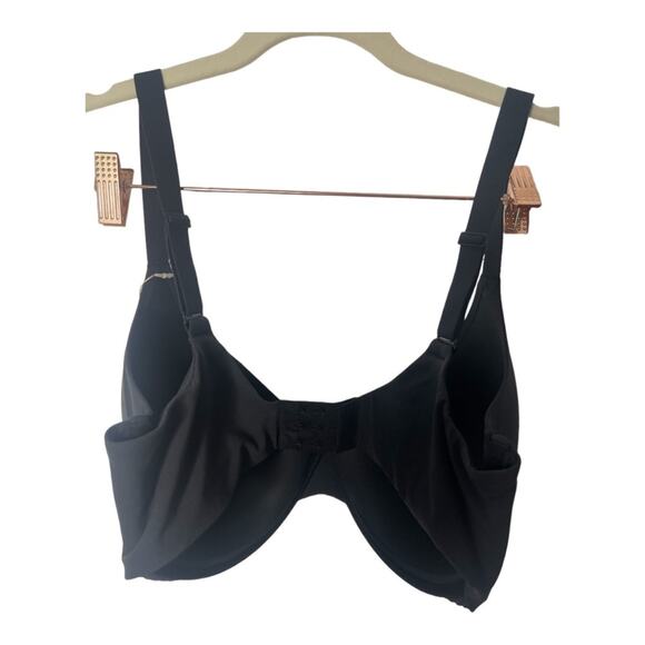 SKIMS Fits Everybody Plunge Bra Lightly Lined Underwire Black Onyx Size 40DDDD - Picture 5 of 6